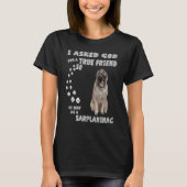Illyrian Shepherd Dog mam Pap Costume Cute Sarplan T-shirt (Voorkant)