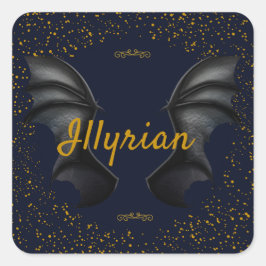 Illyrian Wings Vierkante Sticker