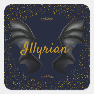 Illyrian Wings Vierkante Sticker
