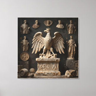 IllyrianAltarRelics-SacredEagleArtBundleVI HERSYM  Canvas Afdruk