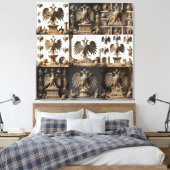 IllyrianAltarRelicsSacredEagleArtBundle IX HERSYM  Canvas Afdruk (Insitu (Slaapkamer))