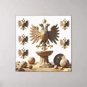 IllyrischeAltaarRelieken-HeiligeAdelaarKunstBundel Canvas Afdruk