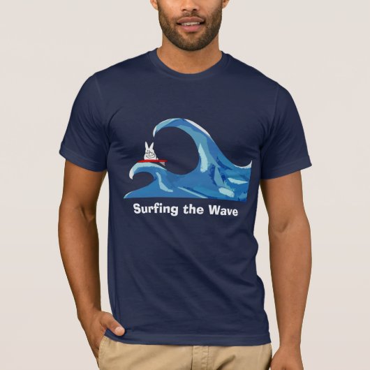 illysurfing, surfen op de golf t-shirt (Voorkant)