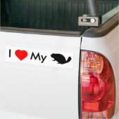 ILove mijn Beaver Bumpersticker (Op Truck)