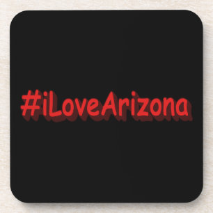 "#iLoveArizona " Cute Design. Bestel nu Bier Onderzetter