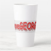 "#iLoveGEORGIA " Cute Design. Bestel nu Latte Mok (Voorkant)
