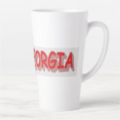 "#iLoveGEORGIA " Cute Design. Bestel nu Latte Mok (Rechts)