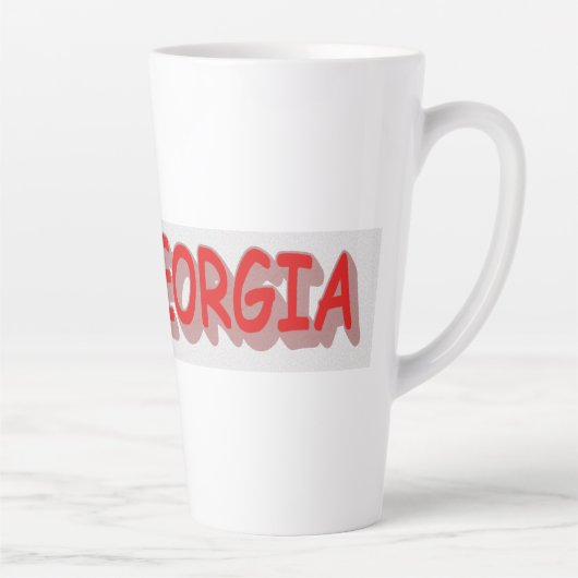 "#iLoveGEORGIA " Cute Design. Bestel nu Latte Mok (Rechts)