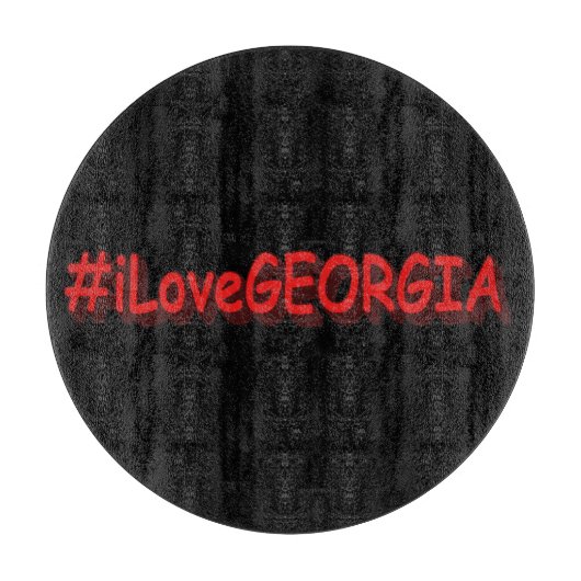"#iLoveGEORGIA " Cute Design. Bestel nu Snijplank (Voorkant)