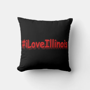 "#iLoveIllinois " Cute Design. Bestel nu Kussen