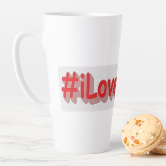 "#iLoveIllinois " Cute Design. Bestel nu Latte Mok (In situ)