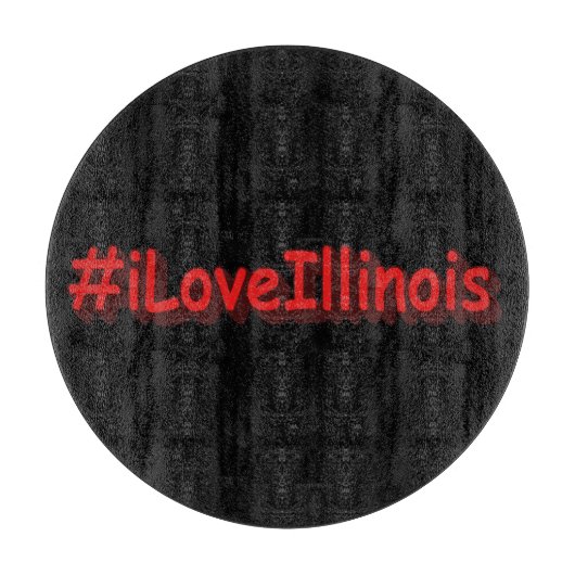 "#iLoveIllinois " Cute Design. Bestel nu Snijplank (Voorkant)