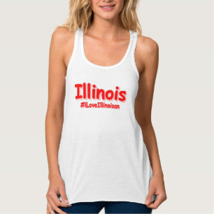 "#iLoveIllinoisan " Cute Design. Bestel nu Tanktop