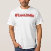 "#iLoveIndia" Cute Design. Bestel nu T-shirt (Voorkant)
