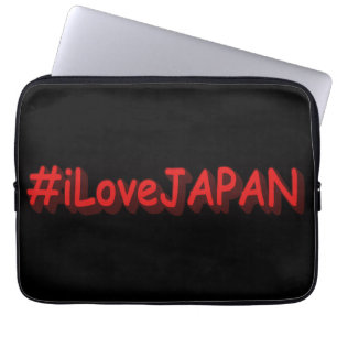 "#iLoveJAPAN" Cute Design. Bestel nu Laptop Sleeve