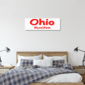 "#iLoveOhioan" Cute Design. Bestel nu Canvas Afdruk (Insitu (Slaapkamer))