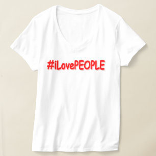 "#iLovePEOPLE": Cute Design. Bestel nu T-shirt