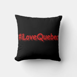 "#iLoveQuebec " Cute Design. Bestel nu Kussen