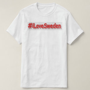 "#iLoveSweden" Cute Design. Bestel nu T-shirt