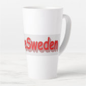 "#iLoveSweden" Cute Design. Nu kopen-Mok Latte Mok (Rechterhoek)