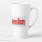 "#iLoveSweden" Cute Design. Nu kopen-Mok Latte Mok (Rechts)