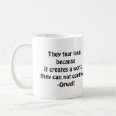 "Ils craignent l'amour" Mug (Gauche)