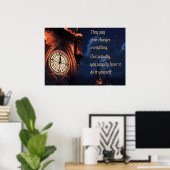 Ils Disent Que Le Temps Change Tout Poster (Bureau à domicile)