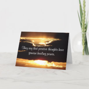 Ils disent que les pensées positives ont la carte