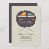 Ils Font Une Grande Invitation De Douche De Paire (Devant / Derrière)