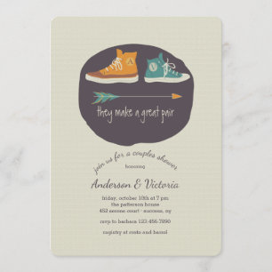 Ils font une grande invitation de douche de paires