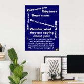 Ils Sont Une Poster De La Pauvreté (Bureau à domicile)