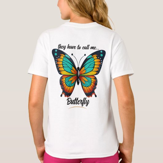 "Ils..." T-shirt fille personnalisable (Dos)