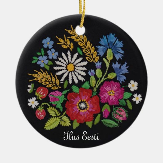 Ilus Eesti - bel ornement de Noël de l'Estonie (Devant)