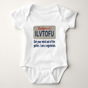 ILVTOFU California License Bord Romper