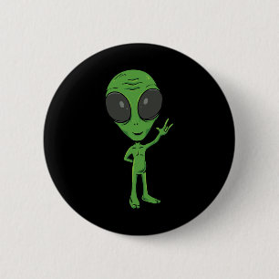 Ily Alien Asl Handgebaar Dove Gehoorverlies Bewust Ronde Button 5,7 Cm