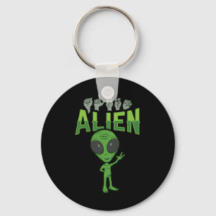 Ily Alien Asl Handgebaar Dove Gehoorverlies Bewust Sleutelhanger