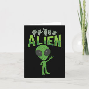 Ily Alien Gebarentaal Gebaren Doof Gehoorverlies B Kaart