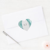 "ILY" Hart Sticker - Elegant Mint Gr (Envelop)