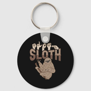 Ily Luiaard Asl Hand Gebaar Dove Gehoorverlies Bew Sleutelhanger