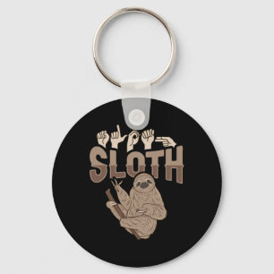 Ily Luiaard Asl Hand Gebaar Dove Gehoorverlies Bew Sleutelhanger
