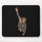 ILY Monkey ASL Hand Gesture Deaf Hearing Loss Awar Muismat (Voorkant)