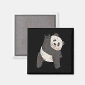 ILY Panda ASL Hand Gesture Deaf Hearing Loss Aware Magneet (Voorkant / Achterkant)