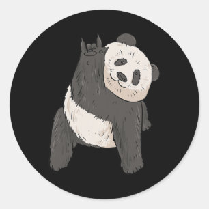 Ily Panda Gebarentaal Hand Gebaar Dove Gehoorverli Ronde Sticker