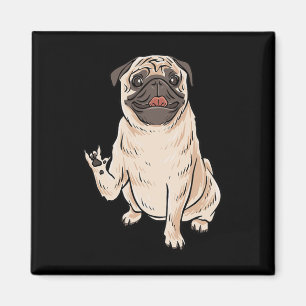 ILY PUG HOND ASL Handgebaar Doof Gehoorverlies Awa Magneet