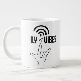 ILY Vibes - ASL Design Extra Grote Beker