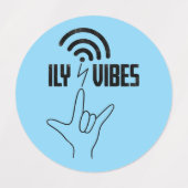 ILY Vibes - ASL Design  Labels (Design 1)