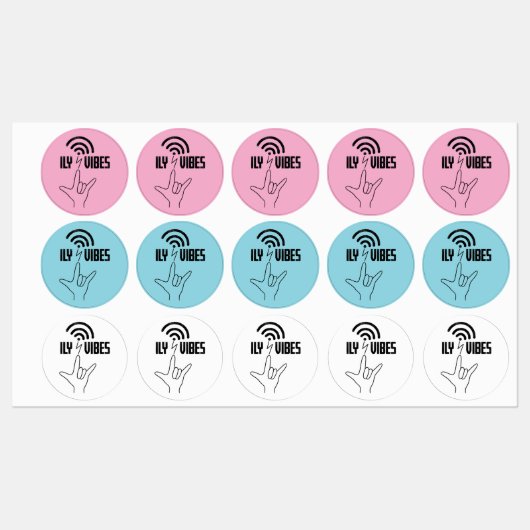 ILY Vibes - ASL Design  Labels (Vel)