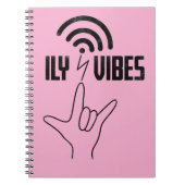 ILY Vibes - ASL Design  Notitieboek (Voorkant)
