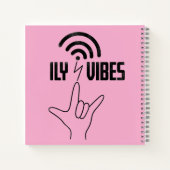 ILY Vibes - ASL Design Notitieboek (Achterkant)