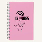 ILY Vibes - ASL Design  Notitieboek (Voorkant)